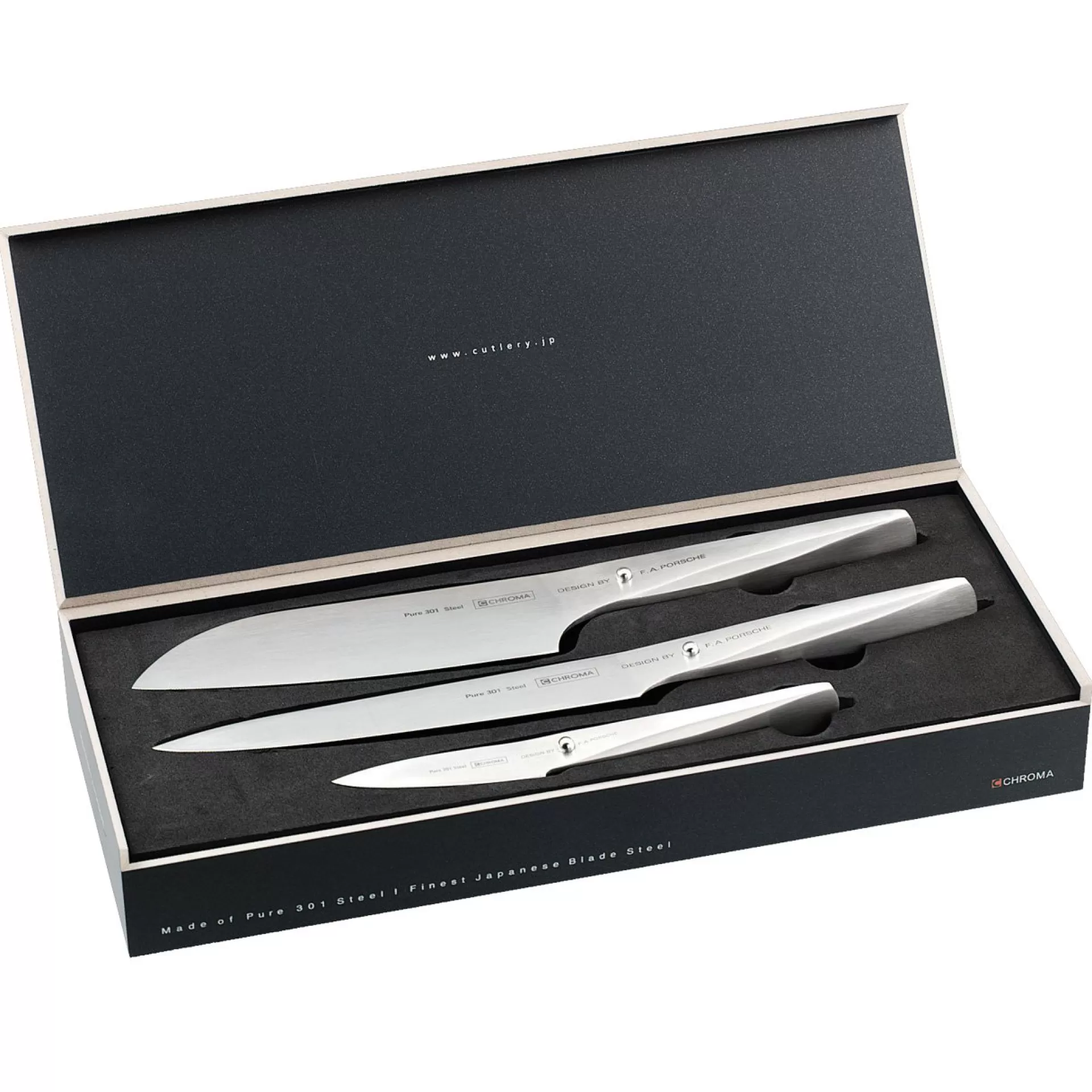 Fashion Carving Set P529 Consisting Of P05 + P02 + P09 Kitchen Knives